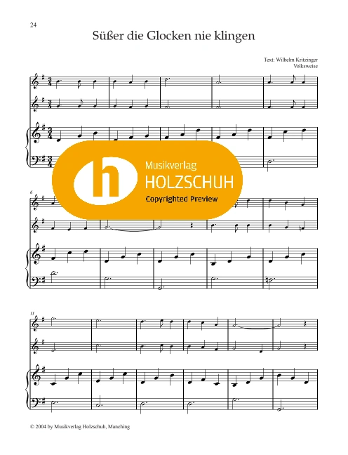 Süßer die Glocken nie klingen